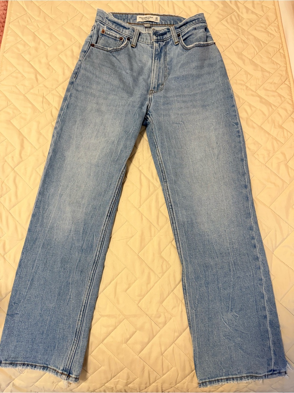 Abercrombie & Fitch The Ankle Straight Ultra High Rise Curve Love | Size 24 (00)
